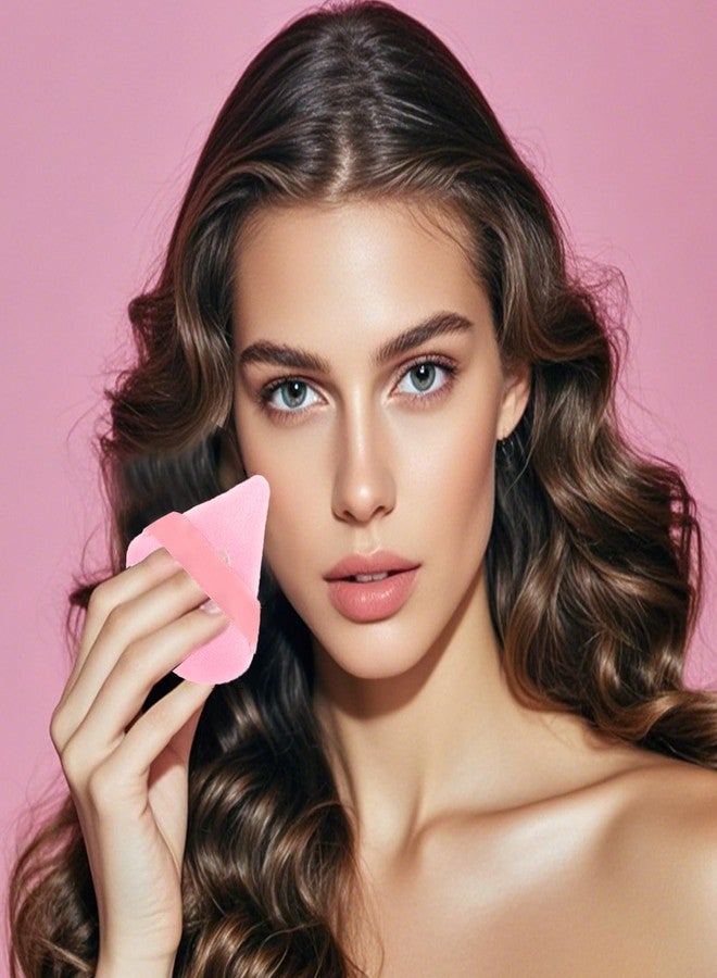TKYZMS 6PCS Triangle Powder Puff,Face Soft Powder Puffs Makeup Sponge Setting Powder Dry and Wet Makeup Setting Puff Make up Beauty Tool,Used for Loose Powder Foundation Make-up and Cosmetics(Pink and Black) - Image 5